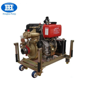 Diesel engine portable fire fighting pump